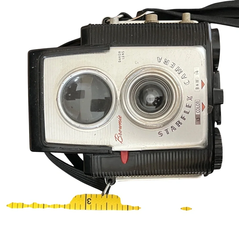 Vintage Kodak Brownie Starflex TLR Camera Dakon Lens 1950s 1960s